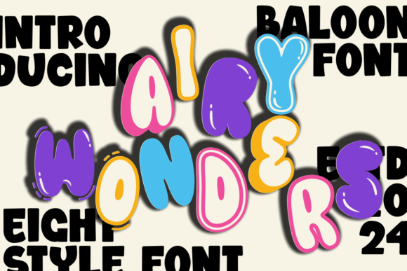 Airy Wonders: A Whimsical Display Font for Editorial Projects