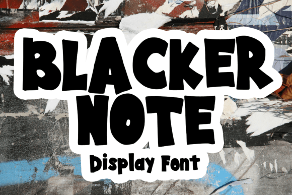 Blacker Note: A Bold Display Font for Campaign Headlines