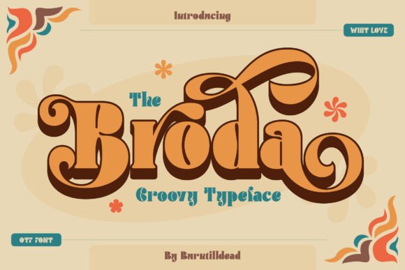Broda Retro Typeface for Web Design and Digital Branding