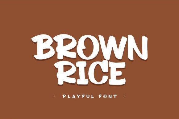 Brown Rice Playful Display Font for Brand Design Projects
