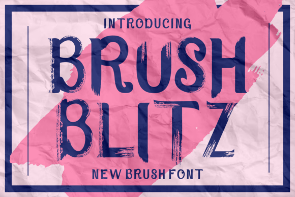 Brush Blitz Brush Font for Handmade Product Designs