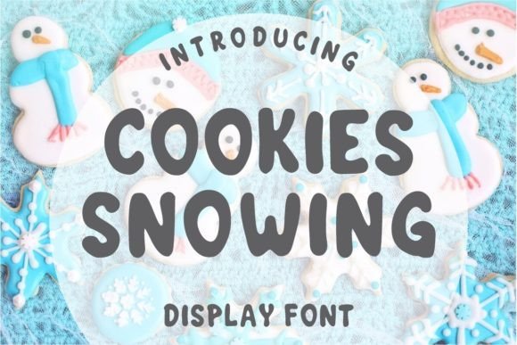 Cookies Snowing Display Font for Kid-Friendly Marketing and Digital Content