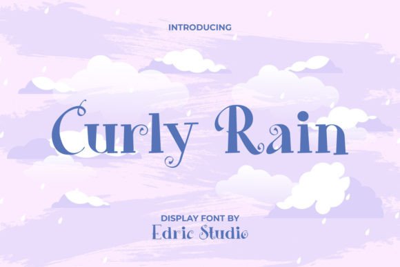 Curly Rain Font: A Playful Display Typeface for Marketers