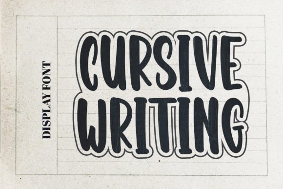 Cursive Writing: A Playful Display Font for Handmade Products and Cheerful Designs