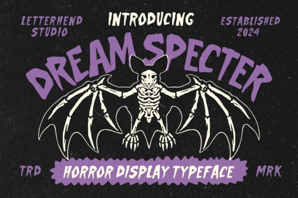 Dream Specter: A Display Typeface for Horror Branding and Web Design
