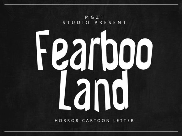 Fearboo Land Display Font for Horror-Themed Branding and Packaging