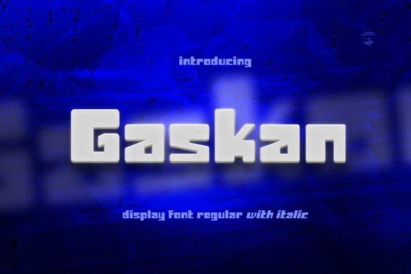 Gaskan: A Bold Display Typeface for Modern Branding