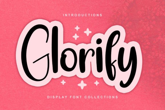 Glorify: A Festive Display Font for Holiday Marketing
