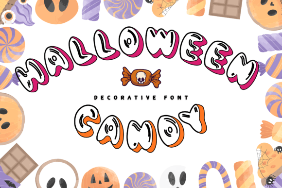 Halloween Candy: A Playful Display Font for Editorial Design