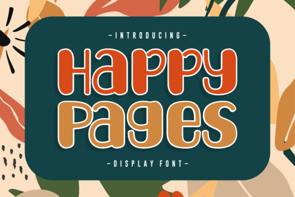 Happy Pages: A Display Font for Handmade Product Design