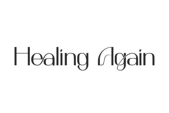 Healing Again Font: A Modern Display Typeface for Branding and Packaging