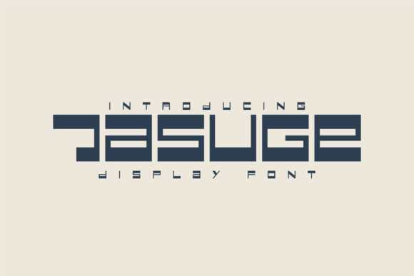 Jasuge: A Display Font for Marketing Content and Brand Visibility