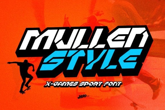 Mullen Style Font: High-Energy Display Type for Action Sports Campaigns