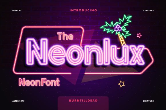 Neonlux: A Bold Display Font for Modern Web Design