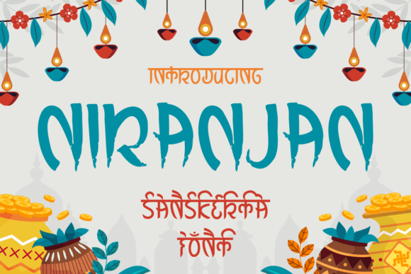 Niranjan Display Font for Handmade Crafts and Product Labels