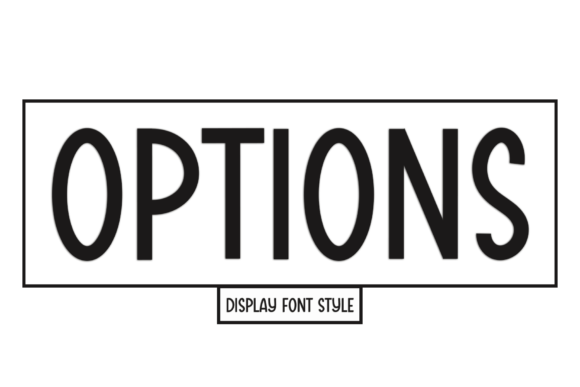 Options Font: A Festive Display Typeface for Holiday Crafts and Printables