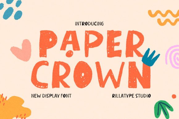 Paper Crown Font: Playful Display Typeface for Standout Campaigns