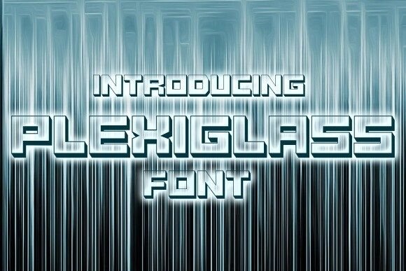Plexiglass Font for Editorial Design and Publication Covers