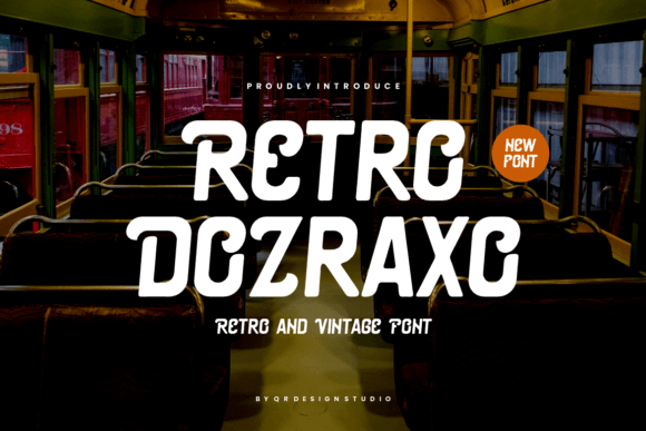 Retro Dozraxo: A Vintage Display Font for Nostalgic Branding