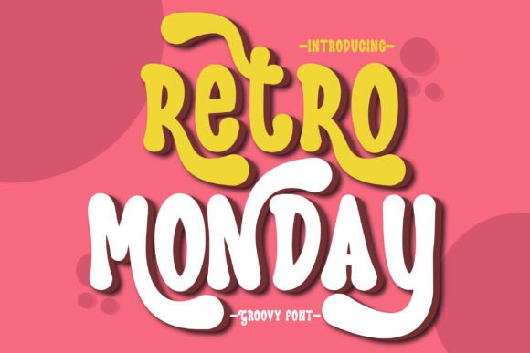 Retro Monday Display Font for Handmade Sellers