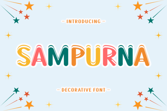 Sampurna Display Font: A Cute, Fun Typeface for Campaigns