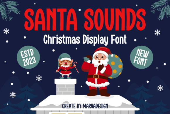 Santa Sounds Review: A Display Christmas Font for Campaign Designers
