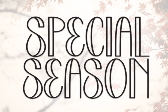 Special Season Font for Wedding Invitations and Craft Branding