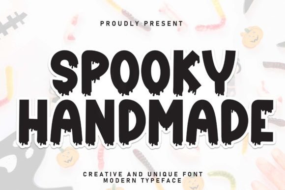 Spooky Handmade Display Font for Small Business Branding and Marketing