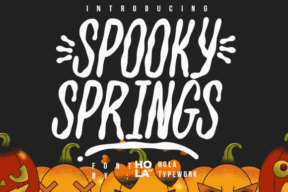 Spooky Springs: A Display Font for Magazine and Craft