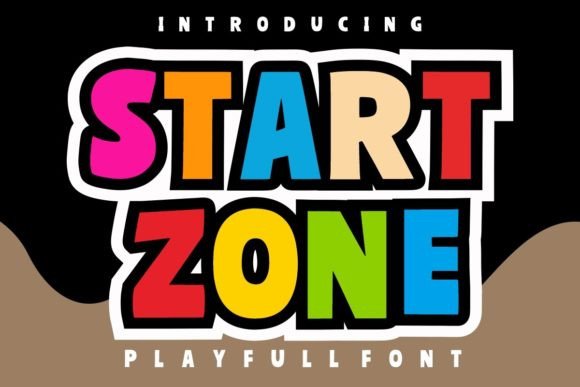 Start Zone Display Font for Playful Branding