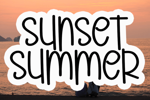 Sunset Summer Display Font for Modern Web Design Projects
