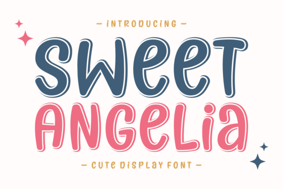 Sweet Angelia: A Cute Display Typeface for Playful Branding