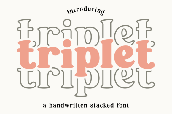 Triplet Font for Friendly and Artistic Branding