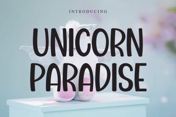Unicorn Paradise: A Whimsical Display Font for Handmade Product Design