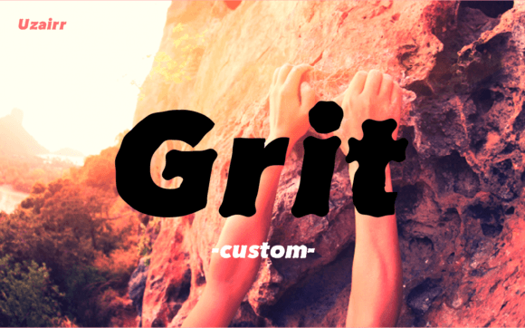 Uzairr Grit: A Display Font Built for Raw Brand Identity