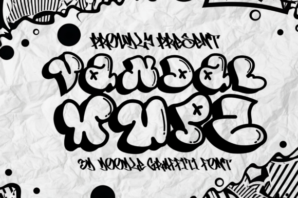 Vandal Wupz: A Whimsical Doodle Bubble Font for Editorial Projects