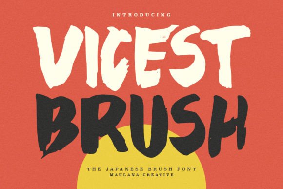 Vicest Review: A Premium Japanese Brush Font for Display Design