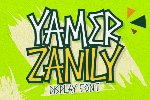 Yamer Zanily: A Display Font with Cheerful and Spooky Charm